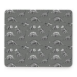 Dinosaur Fossil Pattern Print Mouse Pad