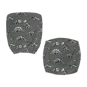 Dinosaur Fossil Pattern Print Office Chair Cover