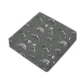 Dinosaur Fossil Pattern Print Outdoor Seat Cushion Cover