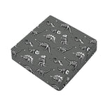Dinosaur Fossil Pattern Print Outdoor Seat Cushion Cover