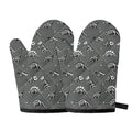 Dinosaur Fossil Pattern Print Oven Mitts