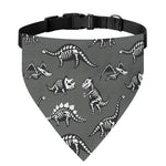 Dinosaur Fossil Pattern Print Over The Collar Dog Bandana