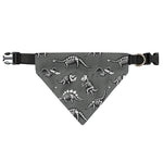 Dinosaur Fossil Pattern Print Over The Collar Dog Bandana