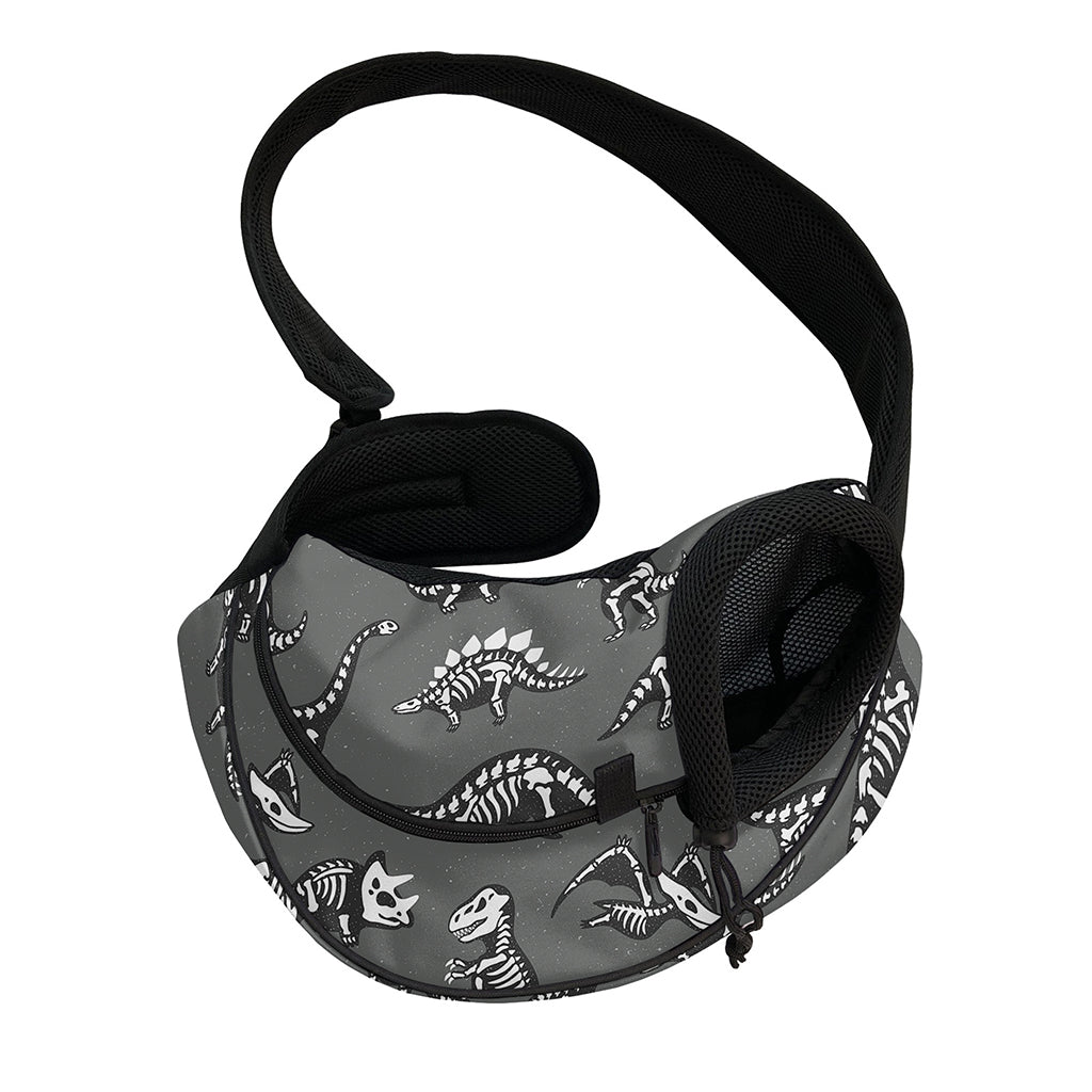 Dinosaur Fossil Pattern Print Pet Sling Carrier