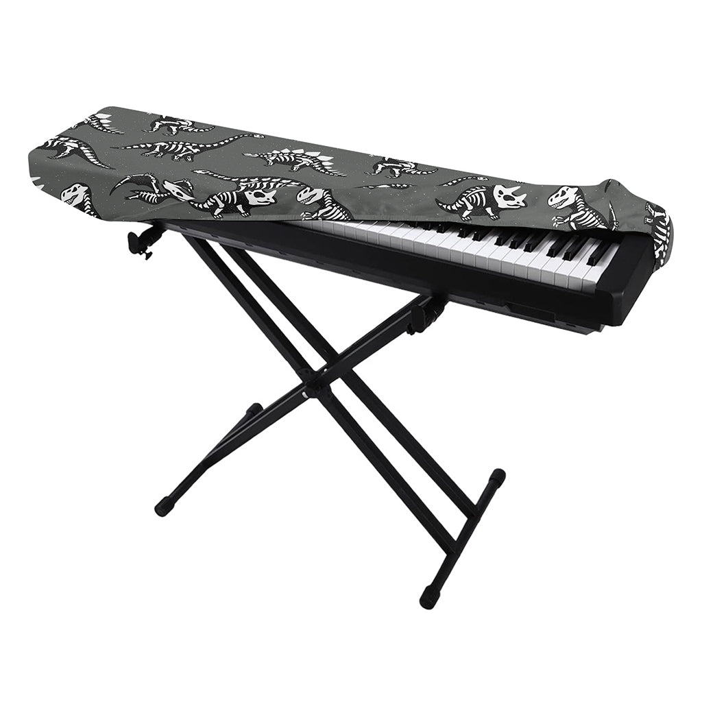 Dinosaur Fossil Pattern Print Piano Keyboard Cover