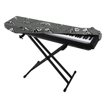 Dinosaur Fossil Pattern Print Piano Keyboard Cover