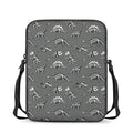 Dinosaur Fossil Pattern Print Rectangular Crossbody Bag