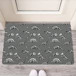 Dinosaur Fossil Pattern Print Rubber Doormat