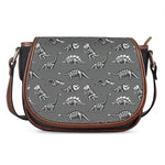 Dinosaur Fossil Pattern Print Saddle Bag