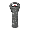 Dinosaur Fossil Pattern Print Single Neoprene Wine Tote