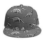 Dinosaur Fossil Pattern Print Snapback Cap