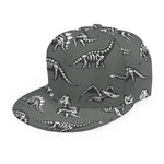 Dinosaur Fossil Pattern Print Snapback Cap