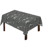 Dinosaur Fossil Pattern Print Tablecloth