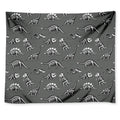 Dinosaur Fossil Pattern Print Tapestry