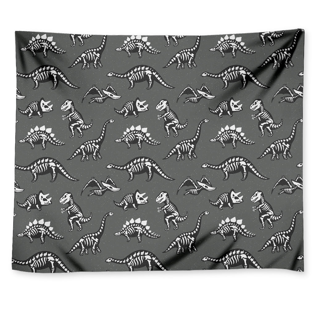 Dinosaur Fossil Pattern Print Tapestry