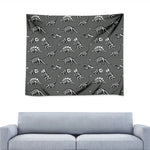 Dinosaur Fossil Pattern Print Tapestry