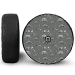 Dinosaur Fossil Pattern Print Tire Cover With Camera Hole