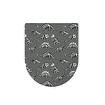 Dinosaur Fossil Pattern Print Toilet Lid Cover