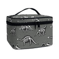 Dinosaur Fossil Pattern Print Travel Makeup Bag