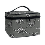 Dinosaur Fossil Pattern Print Travel Makeup Bag