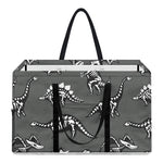 Dinosaur Fossil Pattern Print Utility Tote Bag