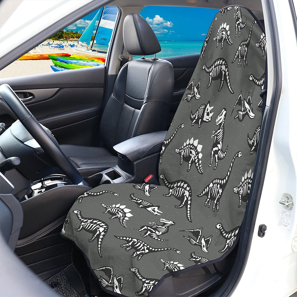 Dinosaur Fossil Pattern Print Waterproof Car Seat Cover