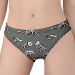 Dinosaur Fossil Pattern Print Women's Panties