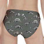 Dinosaur Fossil Pattern Print Women's Panties