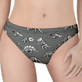 Dinosaur Fossil Pattern Print Women's Thong
