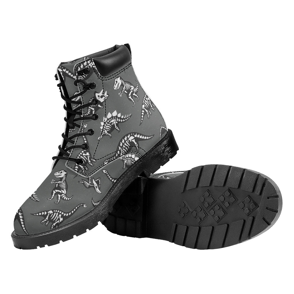 Dinosaur Fossil Pattern Print Work Boots