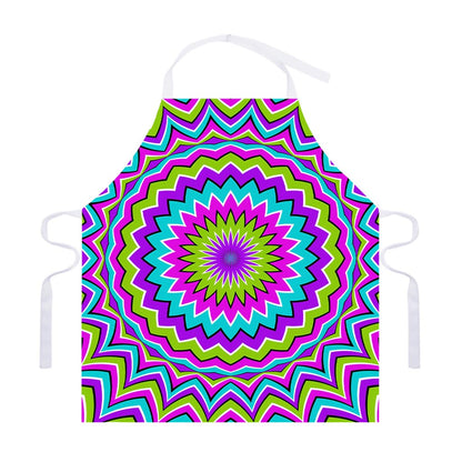 Dizzy Circle Moving Optical Illusion Adjustable Apron