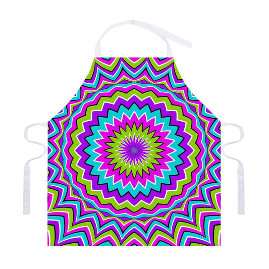 Dizzy Circle Moving Optical Illusion Adjustable Apron