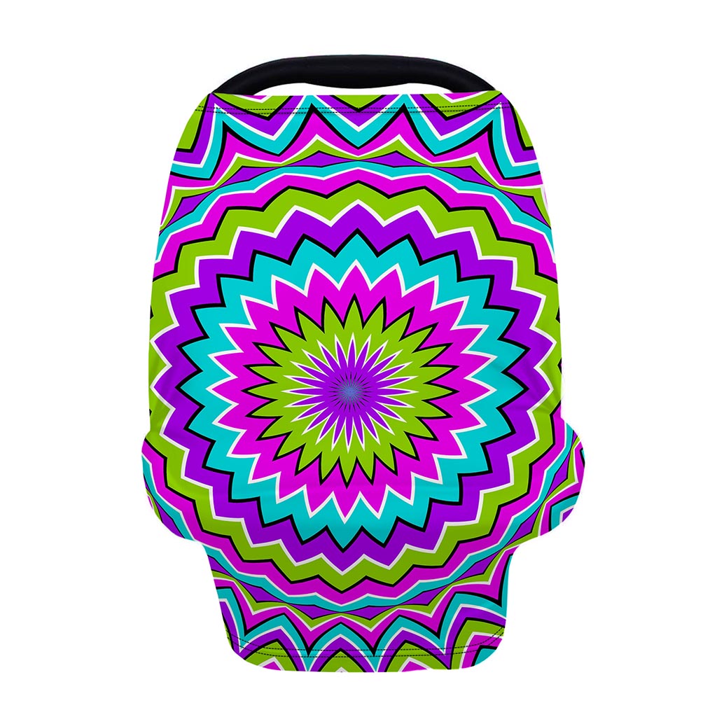 Dizzy Circle Moving Optical Illusion Baby Seat Cover
