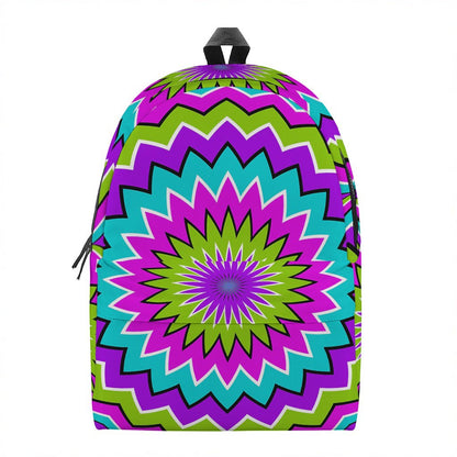 Dizzy Circle Moving Optical Illusion Backpack