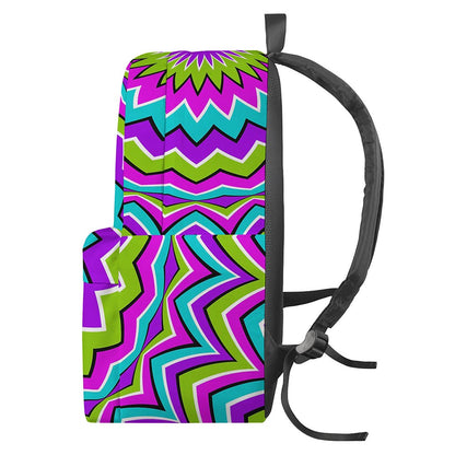 Dizzy Circle Moving Optical Illusion Backpack