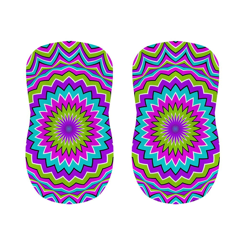 Dizzy Circle Moving Optical Illusion Bar Stool Covers