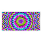 Dizzy Circle Moving Optical Illusion Beach Towel