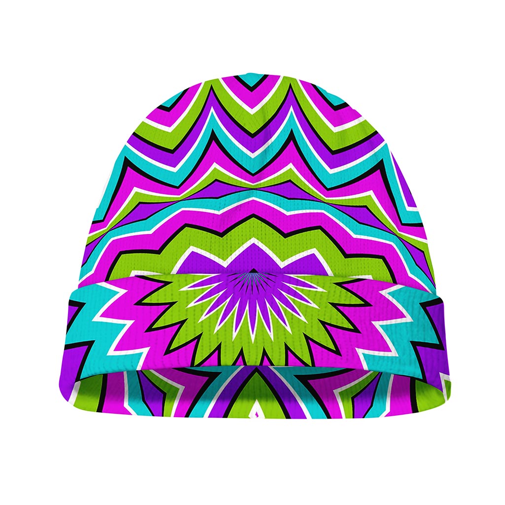 Dizzy Circle Moving Optical Illusion Beanie
