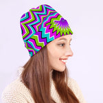 Dizzy Circle Moving Optical Illusion Beanie