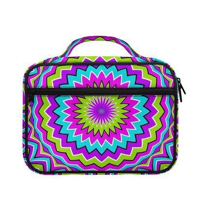 Dizzy Circle Moving Optical Illusion Briefcase Bible Bag