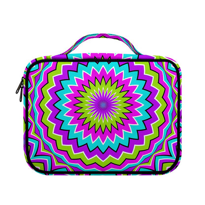 Dizzy Circle Moving Optical Illusion Briefcase Bible Bag