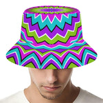 Dizzy Circle Moving Optical Illusion Bucket Hat