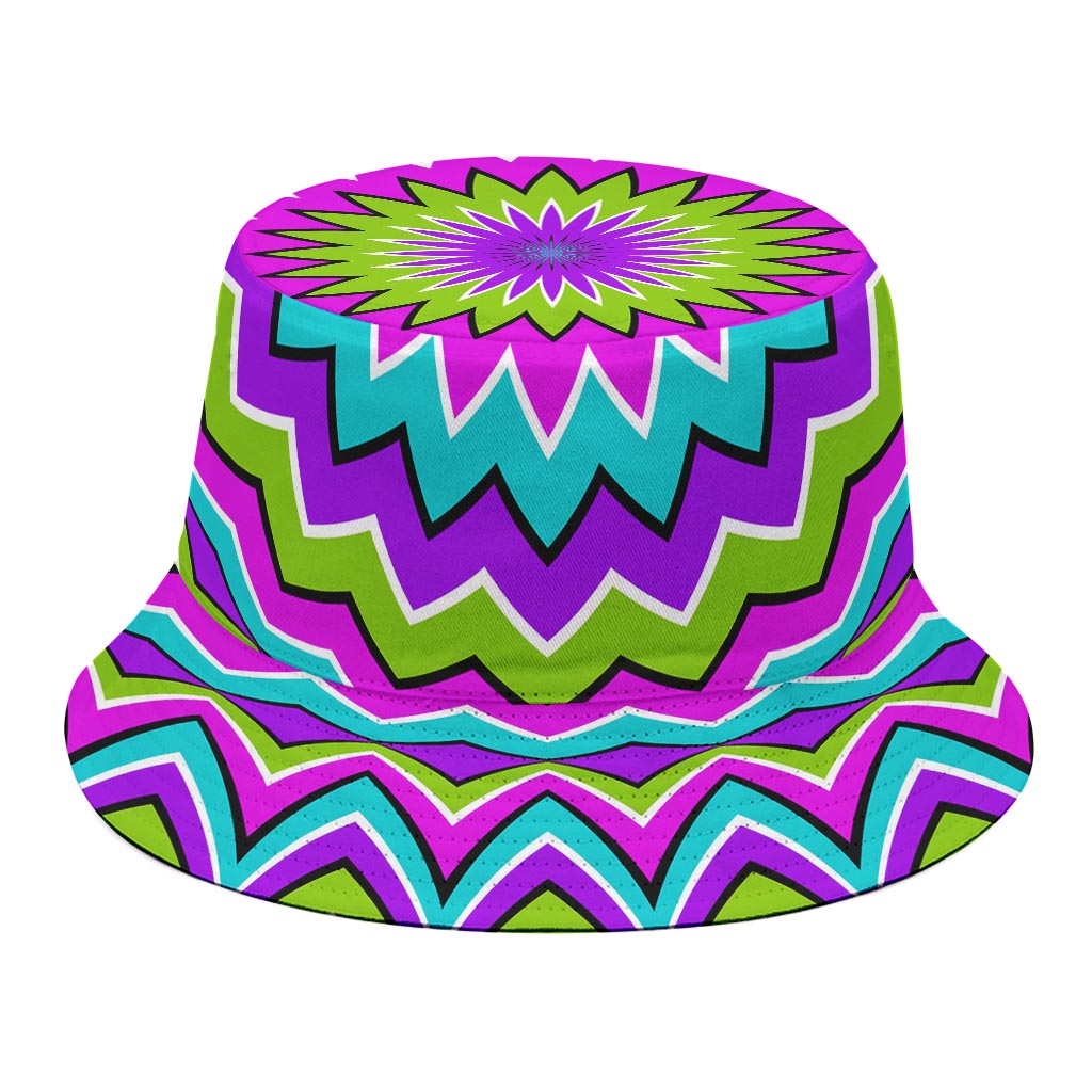 Dizzy Circle Moving Optical Illusion Bucket Hat