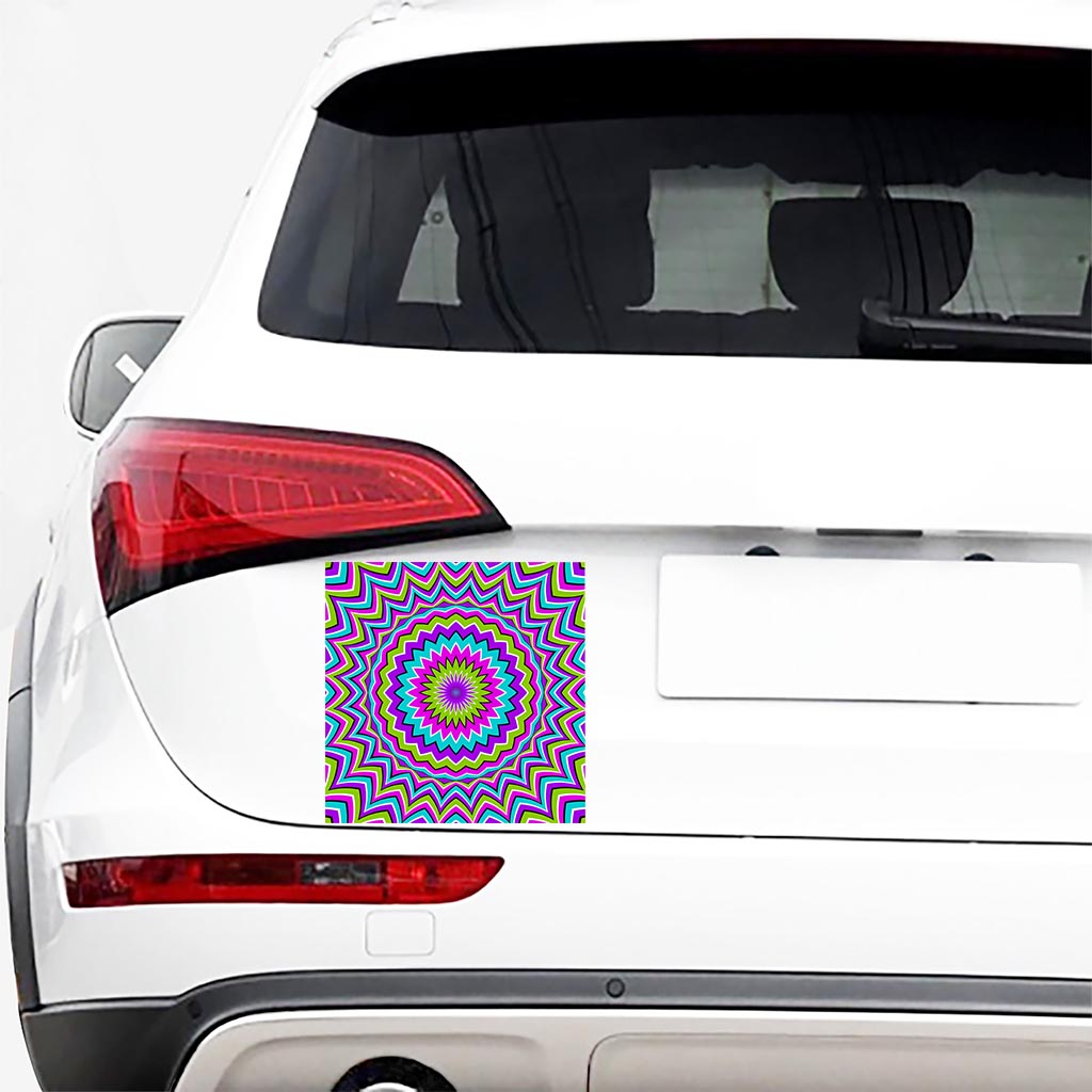 Dizzy Circle Moving Optical Illusion Car Sticker