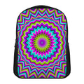 Dizzy Circle Moving Optical Illusion Casual Backpack