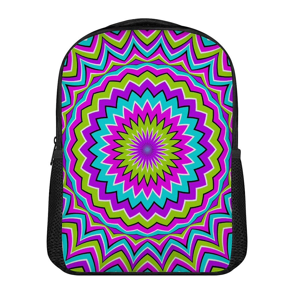 Dizzy Circle Moving Optical Illusion Casual Backpack