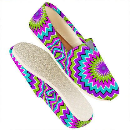Dizzy Circle Moving Optical Illusion Casual Shoes