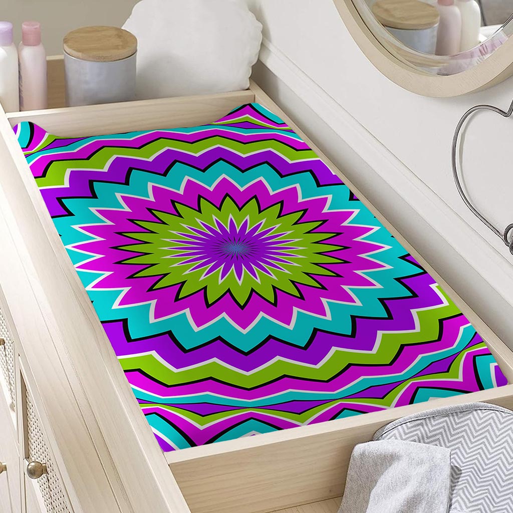 Dizzy Circle Moving Optical Illusion Changing Pad Cover