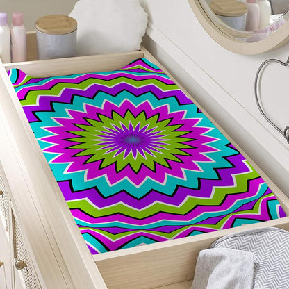 Dizzy Circle Moving Optical Illusion Changing Pad Cover
