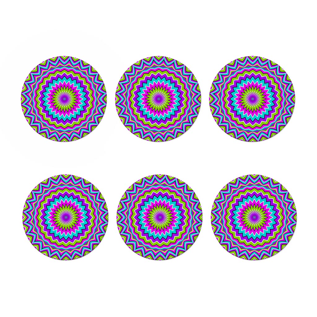 Dizzy Circle Moving Optical Illusion Coaster Set